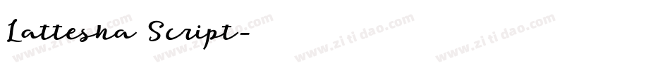Lattesha Script字体转换